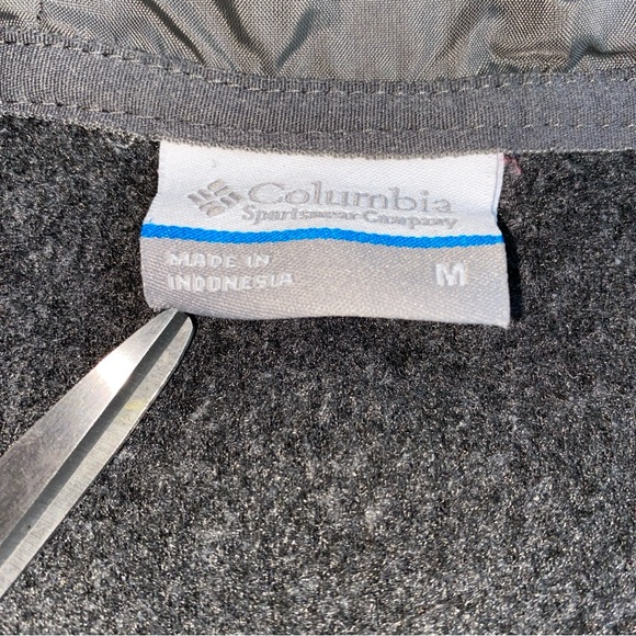 Columbia Benton Springs II Long Fleece Hoodie Jacket Womens Medium Gray Hiking - Picture 6 of 7